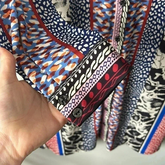 HALE BOB |  Mixed-Print Long-Sleeve Shirtdress - Picture 8 of 10